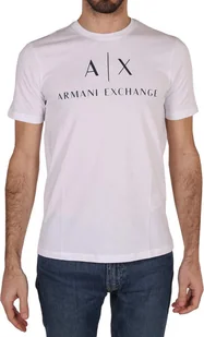 ARMANI EXCHANGE T-shirt męski bawełna biały GR37460 - Rozmiar: S - Koszulki męskie - miniaturka - grafika 1