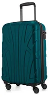 Walizki - Suitline Bagaż podręczny twarda walizka walizka walizka walizka na kółkach walizka podróżna TSA, 55 cm, ok. 34 l, 100% ABS matowa, turkusowa - miniaturka - grafika 1