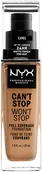 Podkłady do twarzy - NYX Professional Makeup Cant Stop Wont Stop Foundation 12.5 Camel - miniaturka - grafika 1