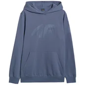 Bluzy sportowe męskie - Męska bluza 4F Sweatshirt M1766 Rozmiar: M / Kolor: niebieski - miniaturka - grafika 1