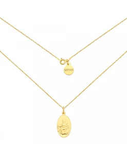 Złoty naszyjnik z medalikiem - Naszyjniki - miniaturka - grafika 1