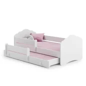 Łóżka dla dzieci i młodzieży - Łóżko podwójne FALA z szufladą i barierką 160x80 - miniaturka - grafika 1