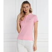 Koszulki i topy damskie - POLO RALPH LAUREN Polo Julie | Slim Fit | pique - miniaturka - grafika 1
