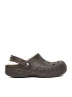 Klapki i japonki damskie - Crocs Klapki C-BAYA LINED CLOG 205969-206 Brązowy - miniaturka - grafika 1
