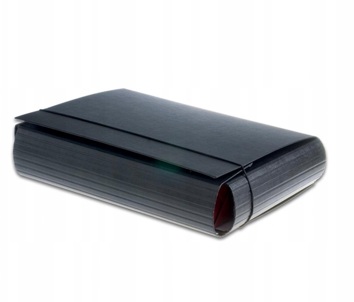Penmate Teczka łamana A4/8cm na gumkę Eco* czarna PENMATE