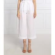 Donna Karan DKNY Lniane spodnie | flare fit