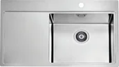Zlewozmywaki - Zlew ALVEUS PURE 50 komora PRAWA stal SATYNA (1149518) - miniaturka - grafika 1