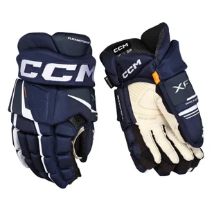 Rękawice hokejowe CCM Tacks XF PRO Navy/White Senior 14 cali - Hokej - miniaturka - grafika 1