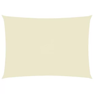 vidaXL Prostokątny żagiel ogrodowy, tkanina Oxford, 5x7 m, kremowy 135220 - Parasole ogrodowe - miniaturka - grafika 1