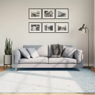 Dywan z krótkim włosiem, niebieski, 200x200 cm - Dywany - miniaturka - grafika 1