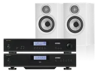 Zestawy stereo - Rotel A11 Tribute (czarny) + CD11 Tribute (czarny) + 607 S3 (biały) - miniaturka - grafika 1
