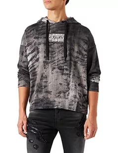 Just Cavalli Męska bluza z kapturem, 900s, czarna, XXXL - Bluzy męskie - miniaturka - grafika 1