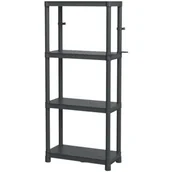 Szafy i regały magazynowe - KISTENBERG Regał magazynowy Stackaro Solid 131.5 x 58 x 28 Czarny - miniaturka - grafika 1