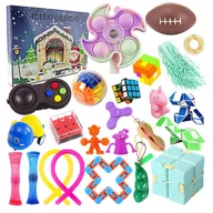 Ozdoby bożonarodzeniowe - Kalendarz Adwentowy Zabawki Antystresowe Dzieci - miniaturka - grafika 1