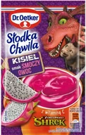 Kisiel - DR OETKER KISIEL SŁODKA CHWILA SMOCZY OWOC 30G SHREK - miniaturka - grafika 1