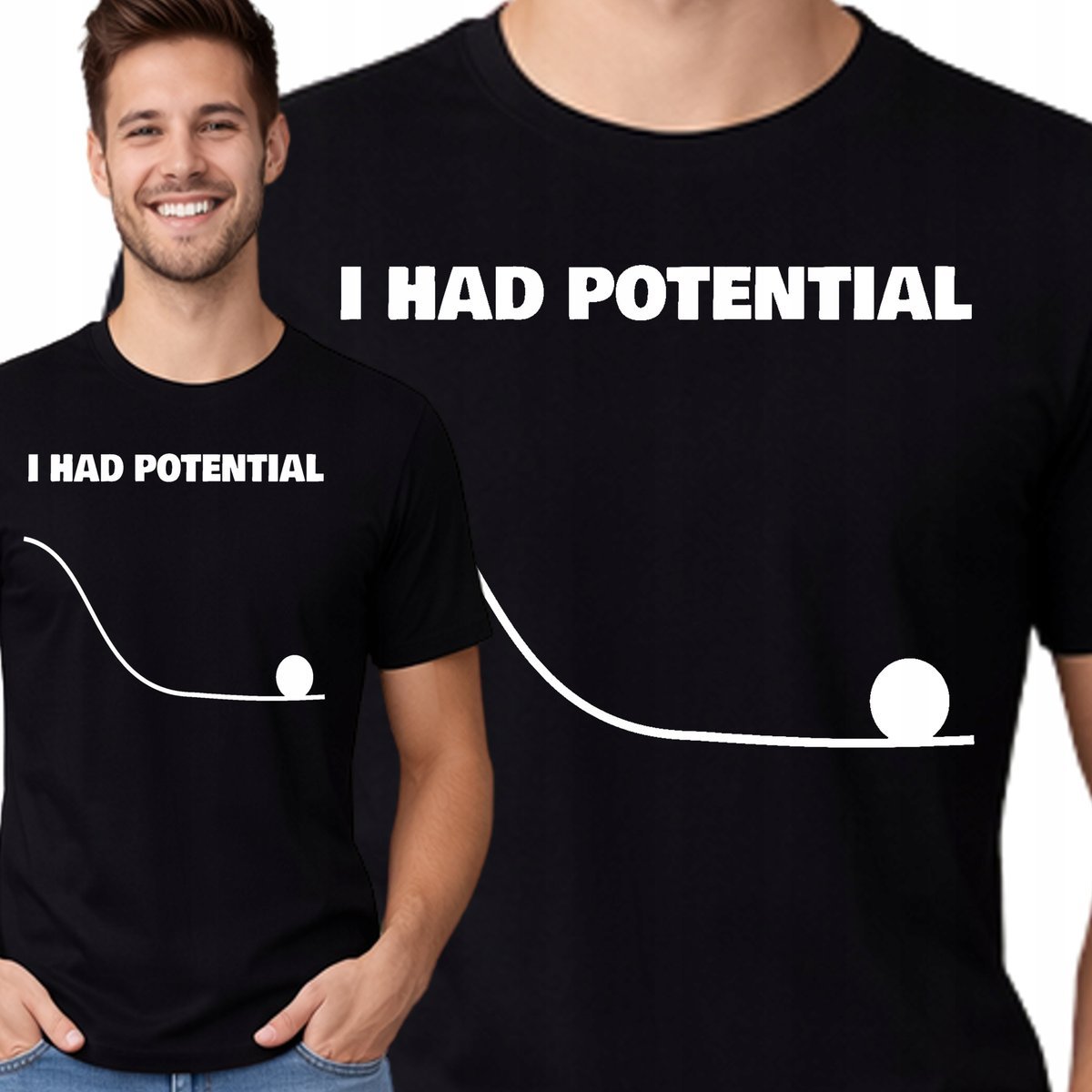Projekt Hail Mary Koszulka I Had Potential T-Shirt Gosling XL P426 Czarna