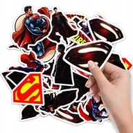 Szkolne artykuły papiernicze - NAKLEJKI NA ZESZYT NALEPKA Z POSTACIAMI FILM SUPERMAN WZORY 10SZT - miniaturka - grafika 1