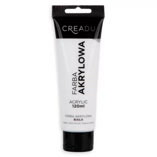 CREADU, Farba akrylowa, biały, 120 ml - Farby i media malarskie - miniaturka - grafika 1