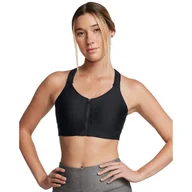 Bielizna sportowa damska - Biustonosz treningowy Under Armour UA Infinity High Zip 2.0 Bra - czarny - miniaturka - grafika 1