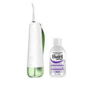 Irygatory do zębów - Zestaw Oclean W10 Irygator bezprzewodowy (zielony) + płyn Eludril Ortho - miniaturka - grafika 1
