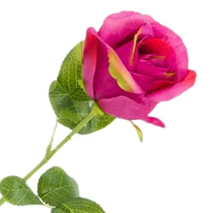 [w08004] Róża na gałązce 47cm amarantowa cieniowana - Sztuczne kwiaty - miniaturka - grafika 1