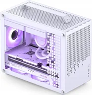Zestawy komputerowe - Jonsplus Z20 Micro-ATX Gehäuse, mit Tragegriff - weiß - miniaturka - grafika 1