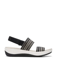 Clarks Sandały "Arla Stroll" w kolorze czarnym - Sandały damskie - miniaturka - grafika 1