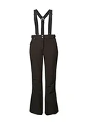 Spodnie damskie - Killtec Damskie spodnie narciarskie/softshell z ochroną krawędzi, pas śnieżny i odpinane szelki Thônes WMN Ski Sftshll PNTS C, czarne, 38, 36414-000 - miniaturka - grafika 1