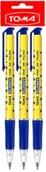 Długopisy - Długopis automatyczny Sunny niebieski 3 szt. - TOMA - miniaturka - grafika 1