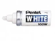 Markery do tablic - Pentel Marker X100W biały krótki - miniaturka - grafika 1