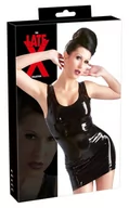 Odzież erotyczna - Lateksowa mini sukienka czarna M - miniaturka - grafika 1