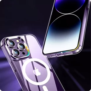 Etui Flexair Hybrid Magsafe do Apple iPhone 15 Pro Clear - Etui i futerały do telefonów - miniaturka - grafika 4