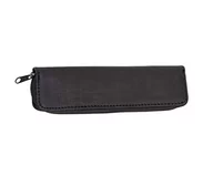 Etui na długopisy i pióra - Alassio 2731 - etui na przybory piśmiennicze z poliestru, etui w kolorze czarnym, etui na długopisy ok. 17 x 5 x 2 cm, kompaktowe, materiałowe etui z pętelkami na długopisy na 2 przybory do pisania - miniaturka - grafika 1