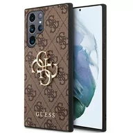 Etui i futerały do telefonów - Guess GUHCS22L4GMGBR S908 S22 Ultra brązowy/brown hardcase 4G Big Metal Logo - miniaturka - grafika 1