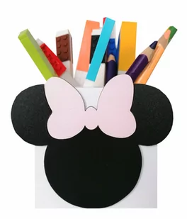 Przybornik na kredki MINNIE biały - Przyborniki na biurko - miniaturka - grafika 1