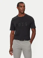 Koszulki męskie - Boss T-Shirt Tee 1 50512866 Czarny Regular Fit - miniaturka - grafika 1
