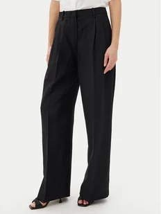 Tommy Hilfiger Spodnie materiałowe WW0WW45460 Czarny Relaxed Fit - Spodnie damskie - miniaturka - grafika 1