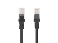 Patchcordy - Patchcord kat.6 UTP 0,25m czarny Fluke Passed Lanberg PCU6-10CC-0025-BK - miniaturka - grafika 1