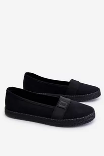 Damskie Wsuwane Tenisówki Big Star LL274200 Czarne-37 - Moda i Uroda OUTLET - miniaturka - grafika 1
