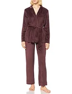 Kurtki damskie - Emporio Armani Shiny Velvet kurtka damska + spodnie, kawa, S - miniaturka - grafika 1