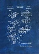 Plakaty - Patent, Lego 1961 Niebieskie - plakat Wymiar do wyboru: 30x40 cm - miniaturka - grafika 1