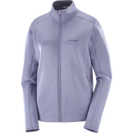 Bluzy sportowe damskie - BLUZA DAMSKA SALOMON OUTLINE WARM FZ W C24697 - miniaturka - grafika 1