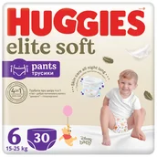 Pieluchy - Pieluchomajtki Huggies Elite Soft Pants Mega 6 (15-25Kg) 30 Szt - miniaturka - grafika 1