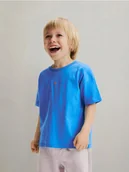 Bluzki dla niemowląt - Reserved - Bawełniany t-shirt - niebieski - miniaturka - grafika 1