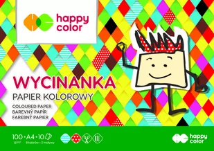 Blok Wycinanka A4/10K 100g HAPPY COLOR - Szkolne artykuły papiernicze - miniaturka - grafika 1