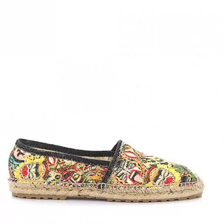 Półbuty damskie - Dsquared2 Espadryle mieszanka bawełny Nadruk  wielobarwny - grafika 1