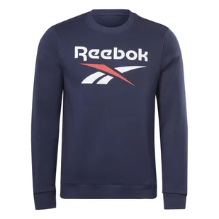 Męska Bluza REEBOK RI FLC BIG LOGO CREW H54795 – Granatowy - Bluzy męskie - miniaturka - grafika 1