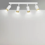 Lampy sufitowe - Emibig Hiro lampa sufitowa (spot) 4-punktowa biała/złota 963/4 - miniaturka - grafika 1