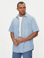 Koszule męskie - Wrangler Koszula jeansowa 112350184 Niebieski Regular Fit - miniaturka - grafika 1