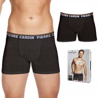 Majtki męskie - PIERRE CARDIN PCM147 bokserki męskie NERO STP - L - miniaturka - grafika 1